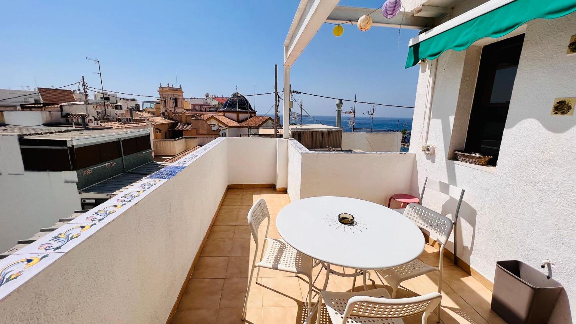 شقة Atico Con Vistas En El Casco Antiguo De بينايدورم المظهر الخارجي الصورة